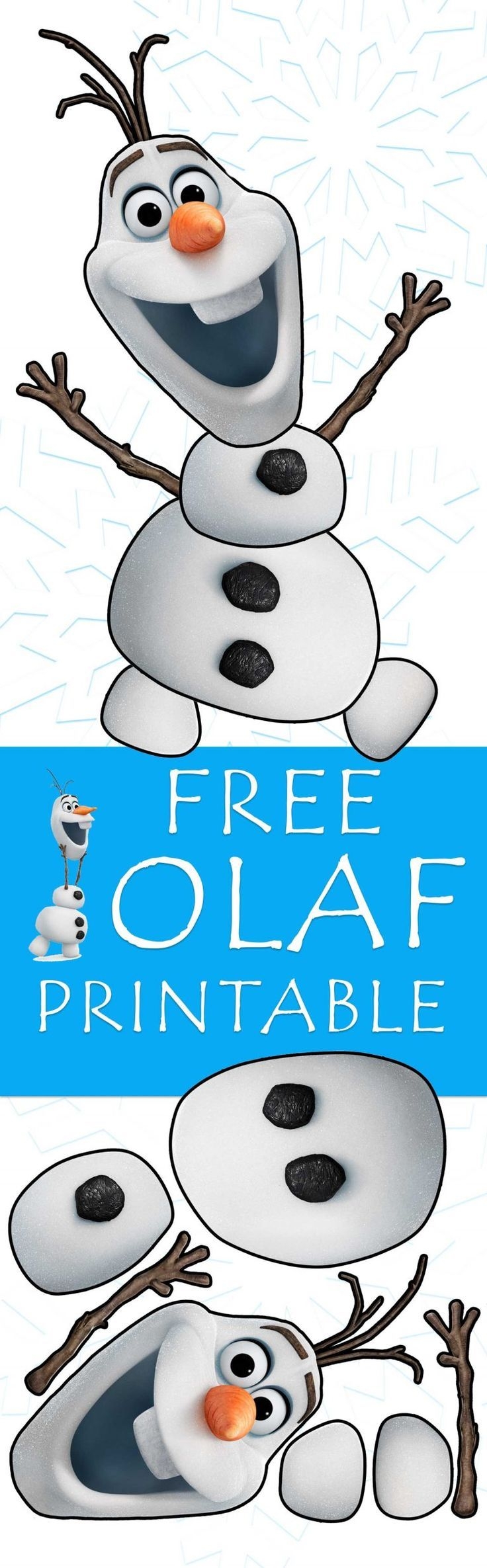 Olaf Template Printable Large