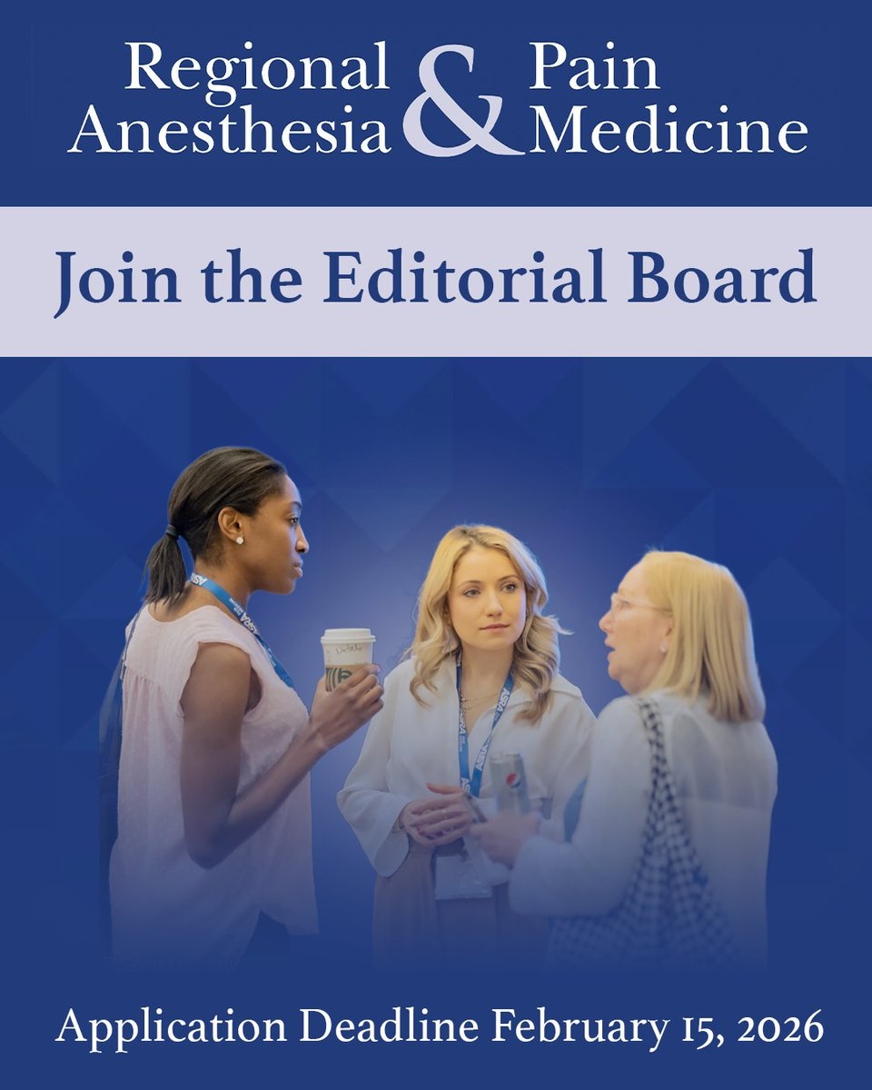 Opportunity For Regional Anesthesia And Pain Medicine Experts 