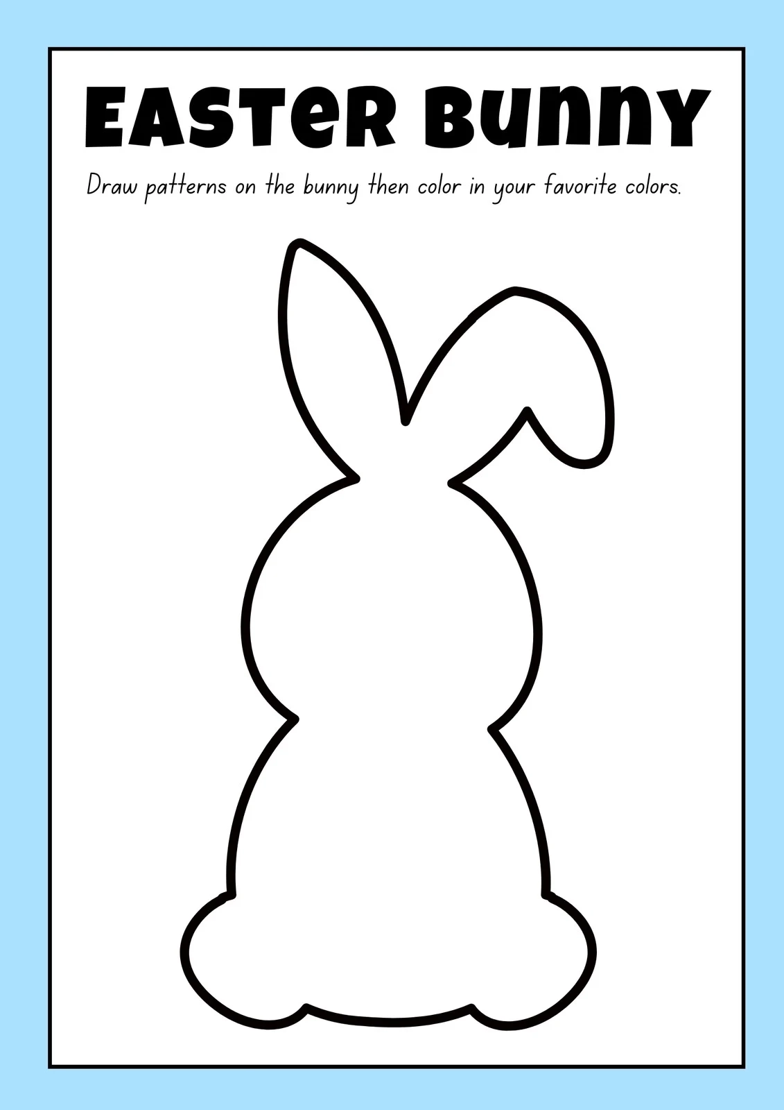Page 4 Free Custom Printable Easter Worksheet Templates Canva