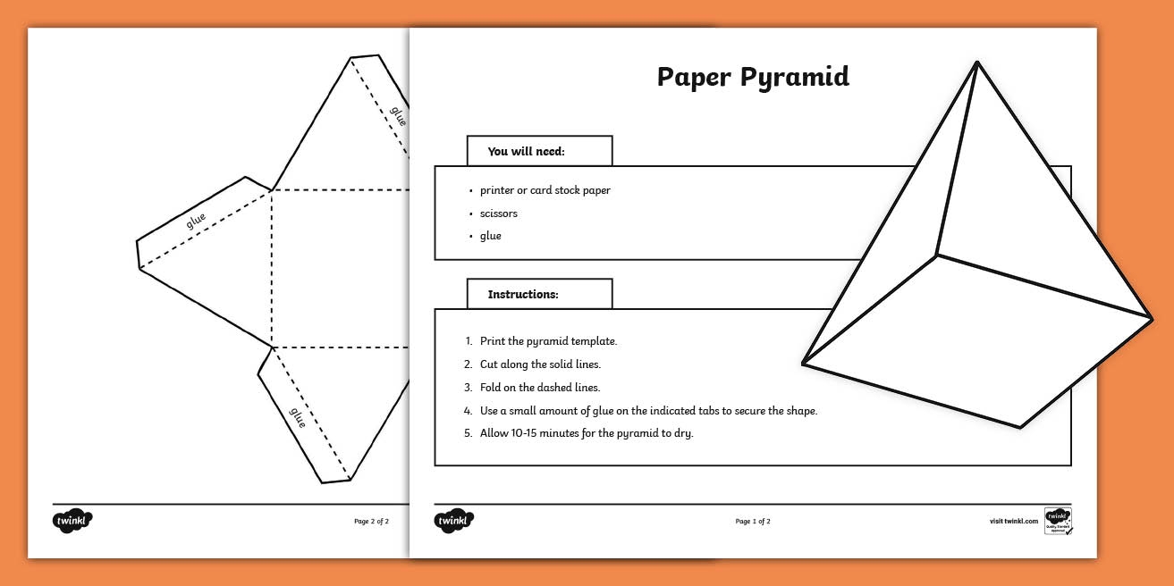 Pyramid Template Printable