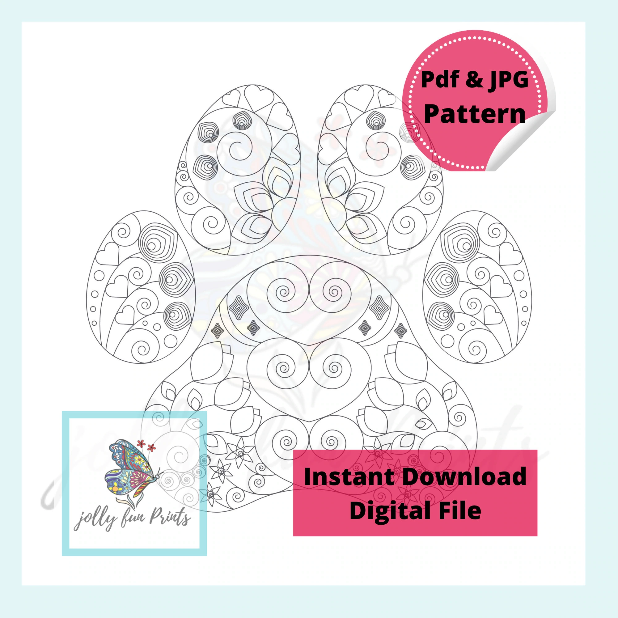 Stencil Printable Quilling Templates