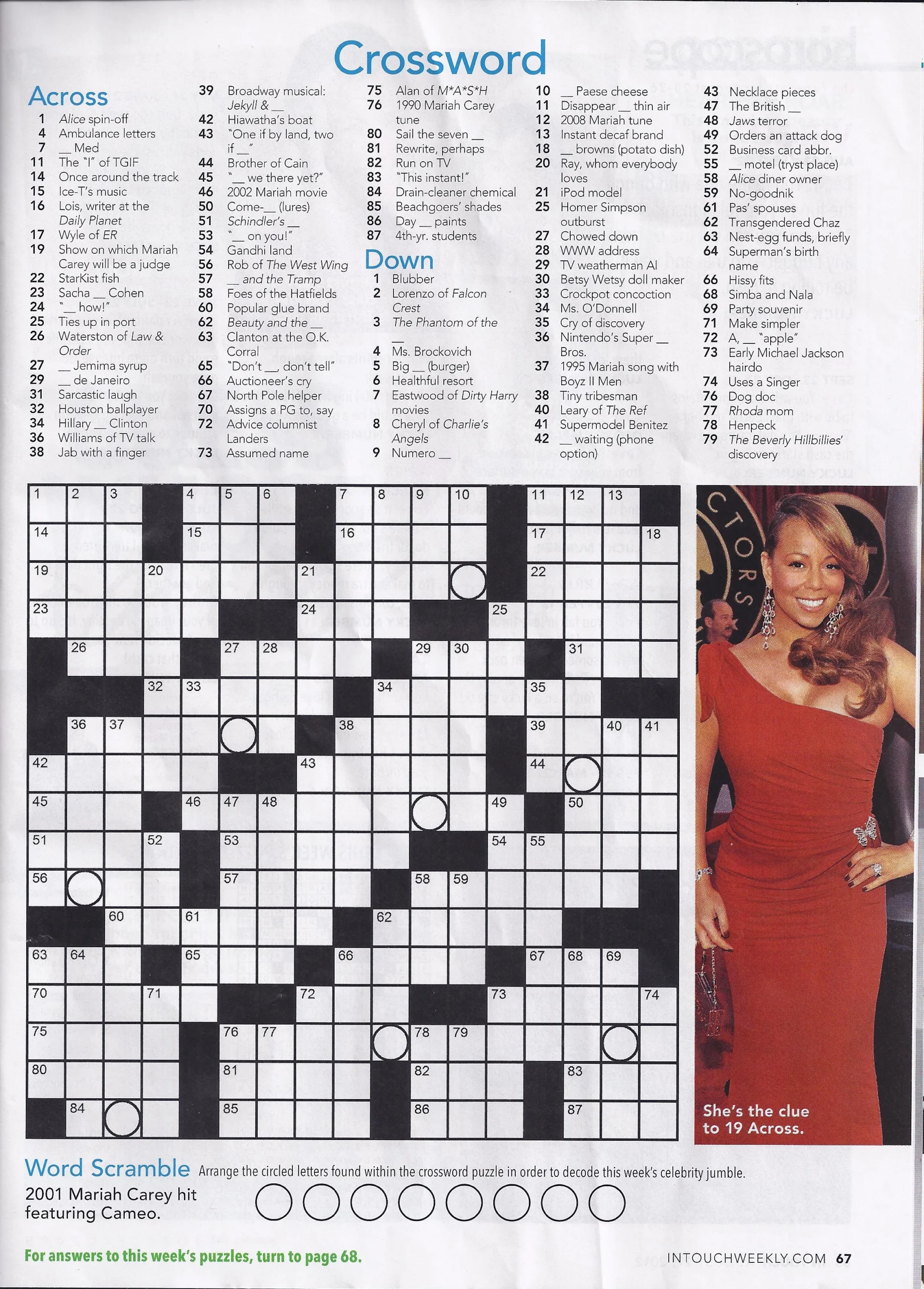 People s Magazine Crossword Puzzles Printable