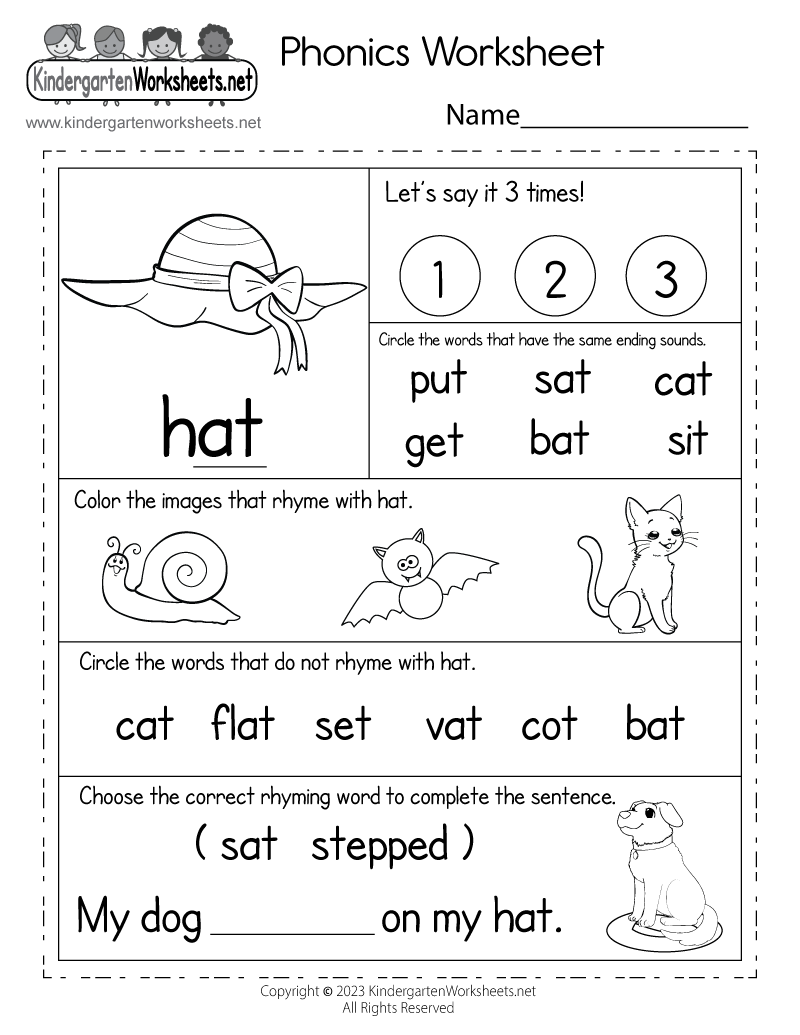 Digraph Worksheets Free Printable