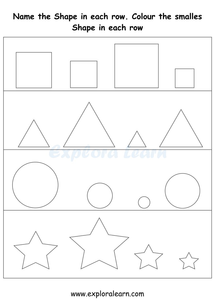 Playful Shapes And Colors Worksheets For Preschool And 