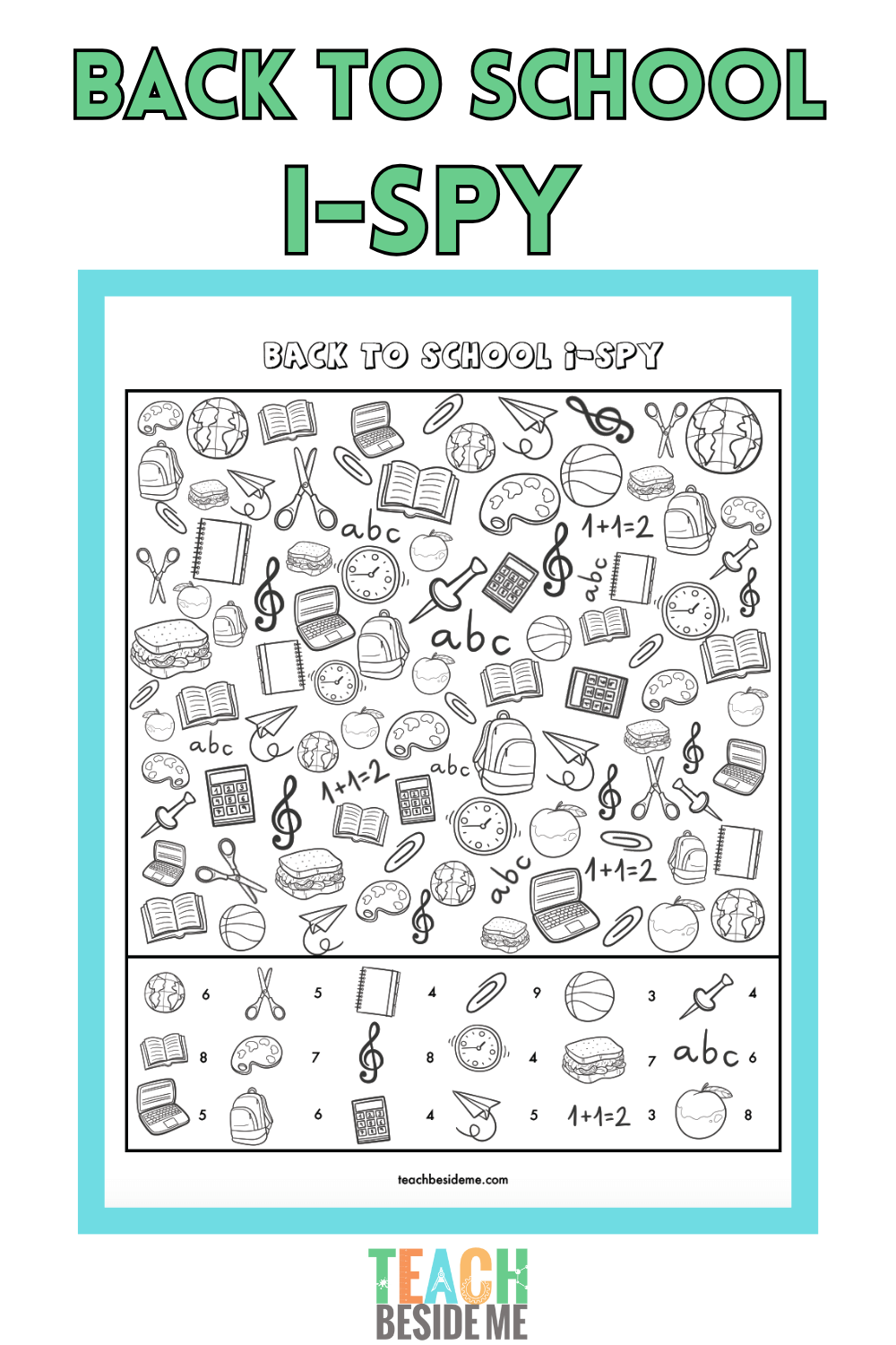 I Spy Worksheets For Kids Printable