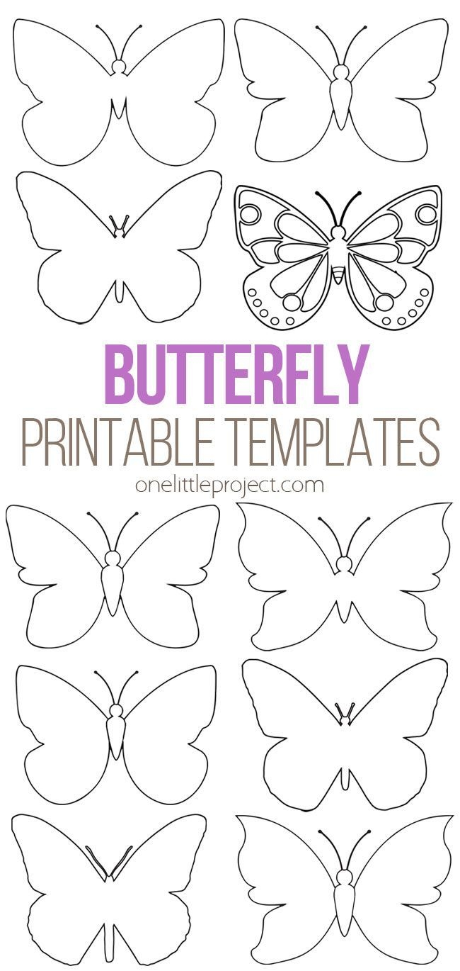 Printable Butterfly Templates