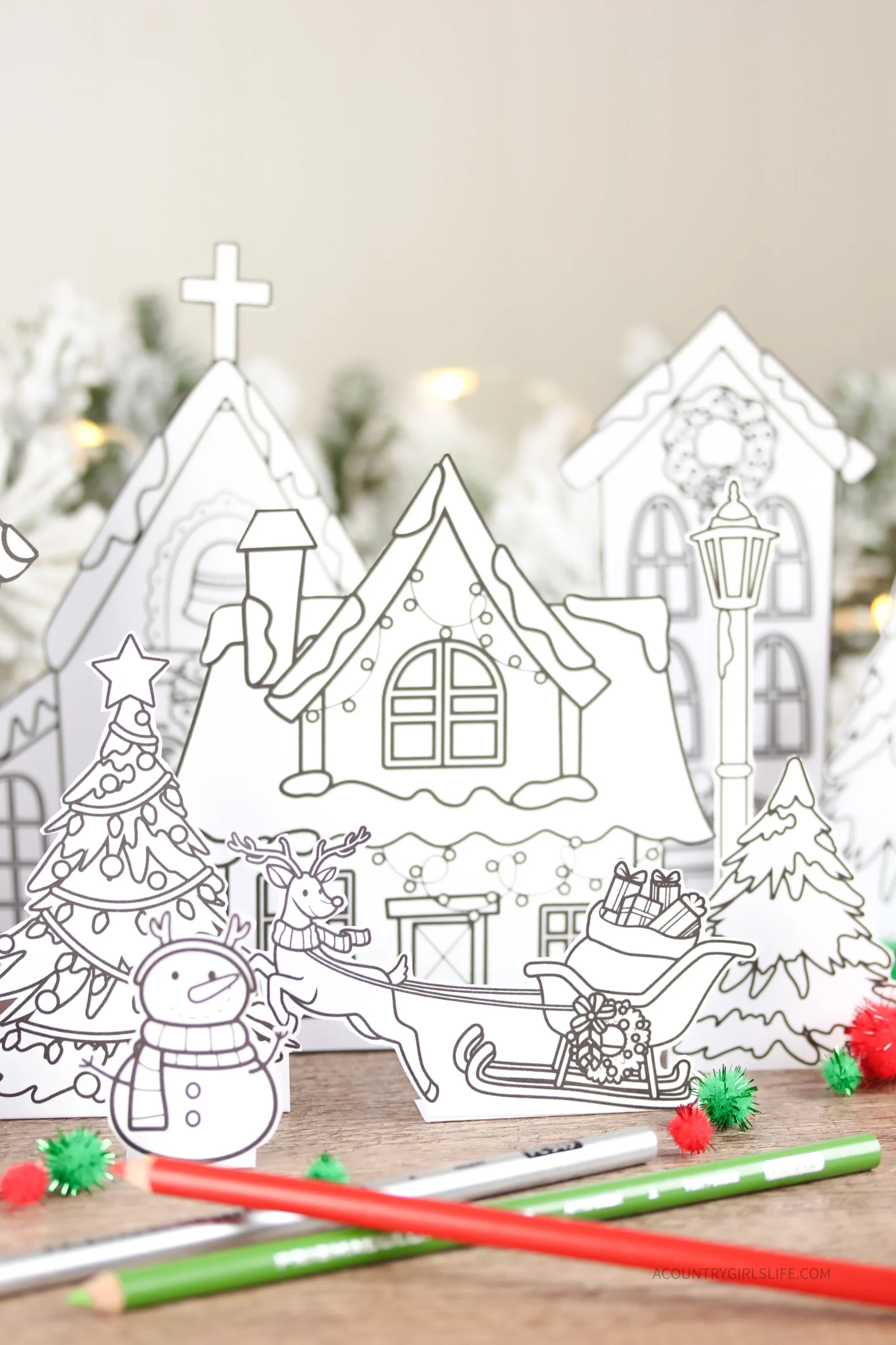 Printable Christmas Village A Country Girl s Life