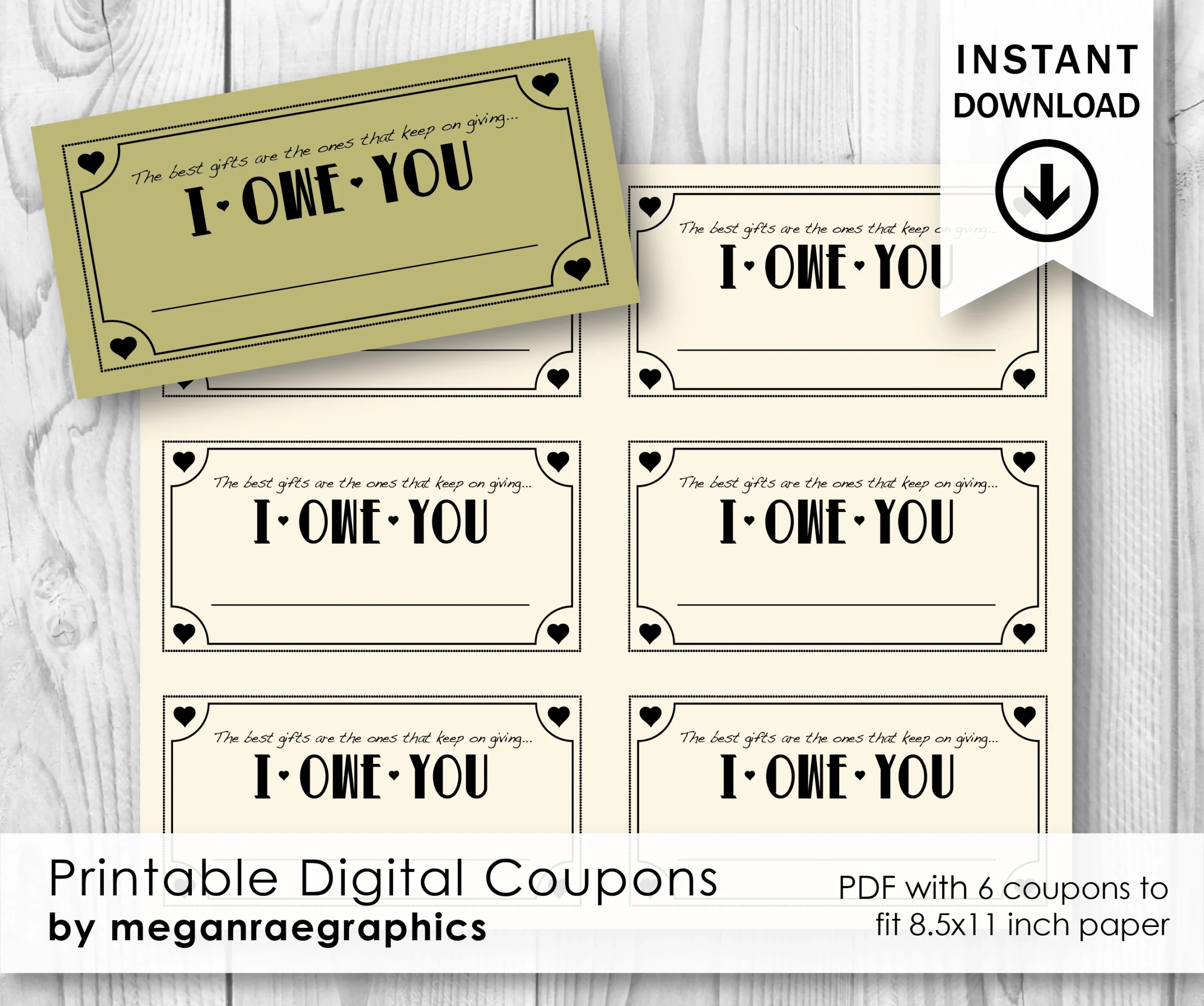 Fun Printable Iou Template