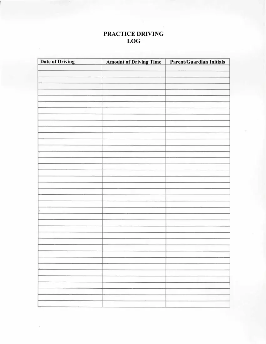 Printable Driver Daily Log Sheet Template