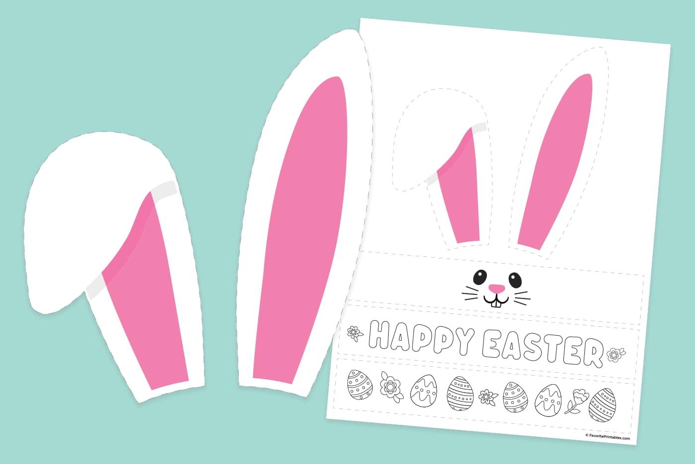 Printable Easter Bunny Hat Template