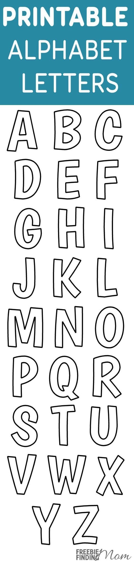 Free Alphabet Letter Templates Printable