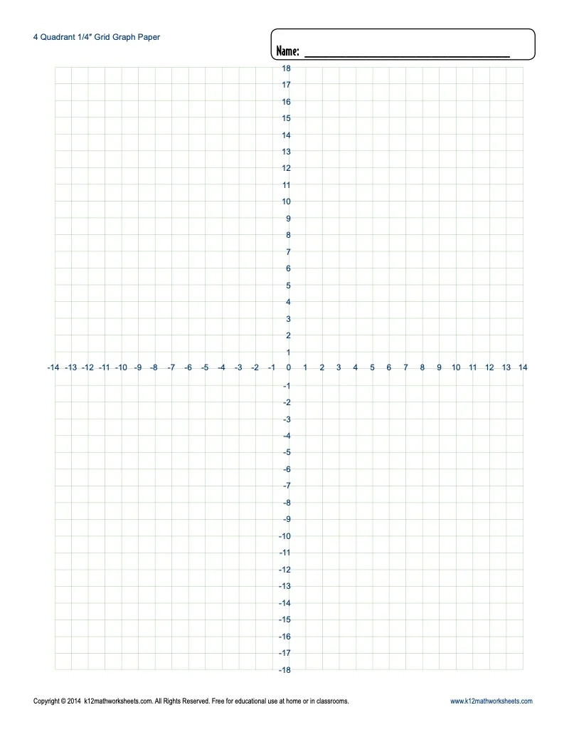 Quarter Inch Graph Paper Free Printable