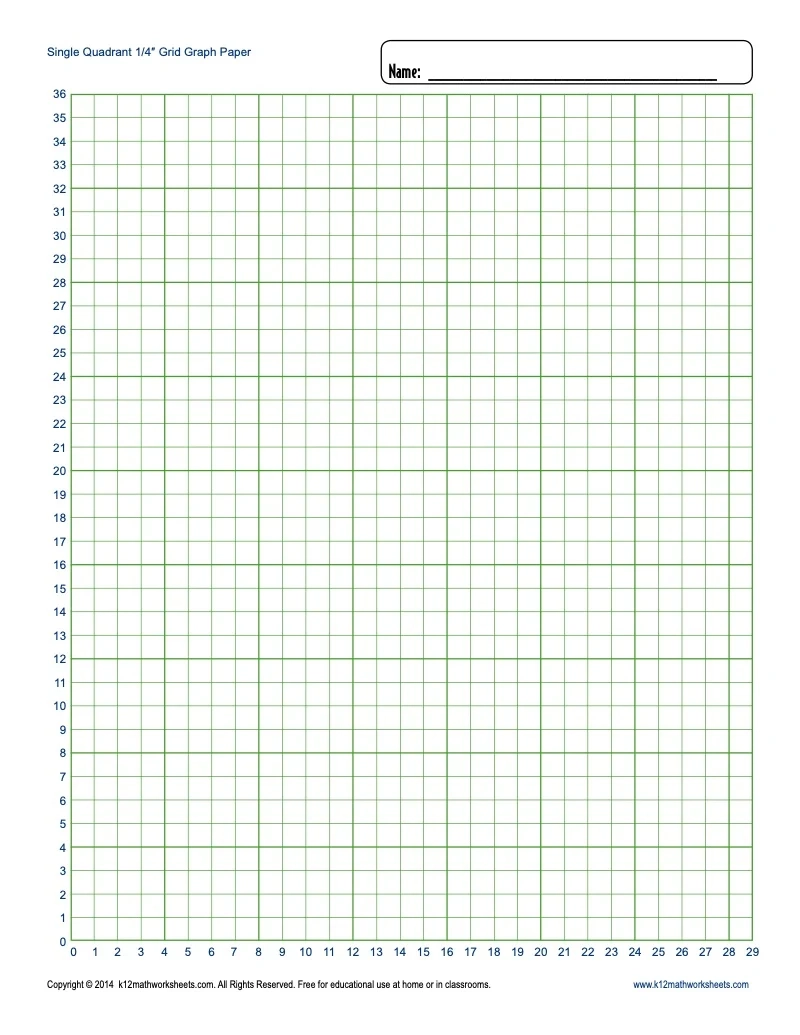 8.5 X 11 Graph Paper Printable 1 Inch