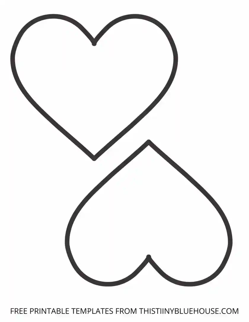 Large Heart Template Printable