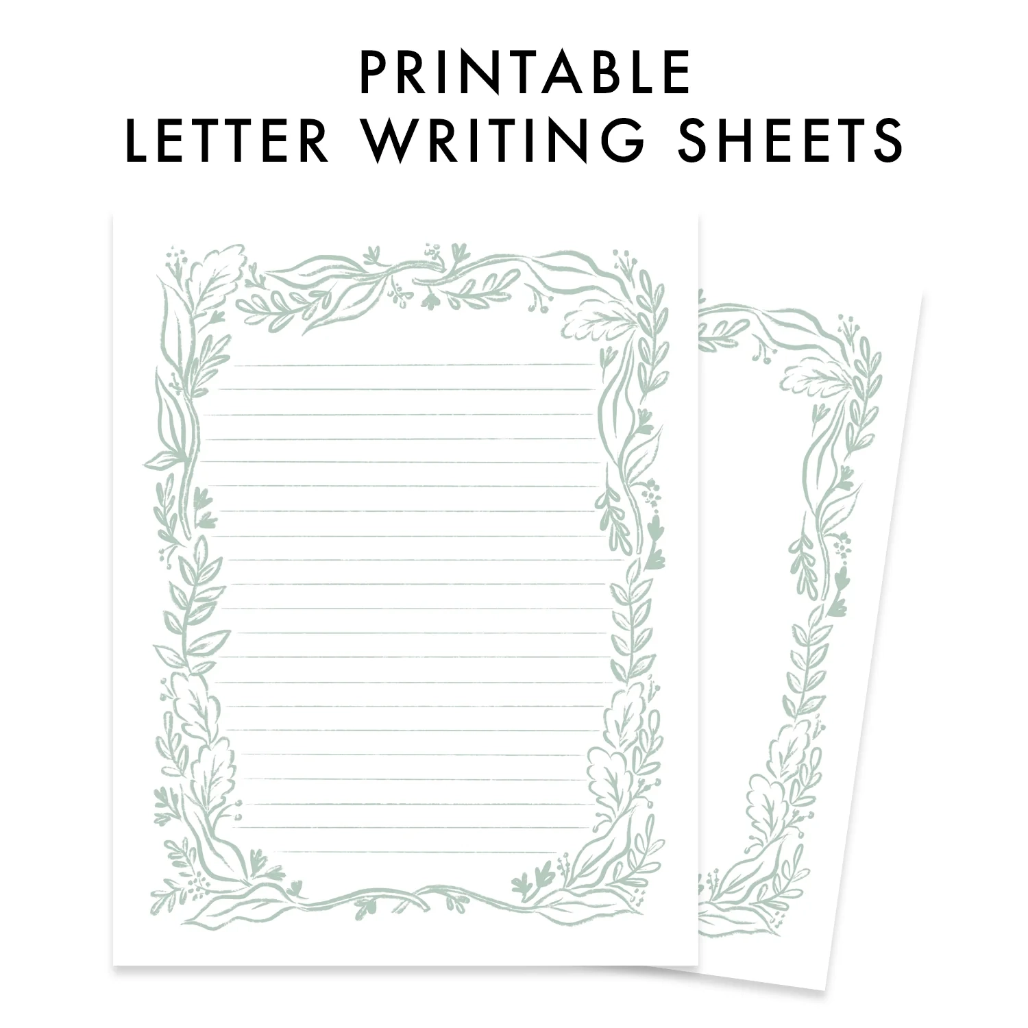 Printable Letter Writing Template