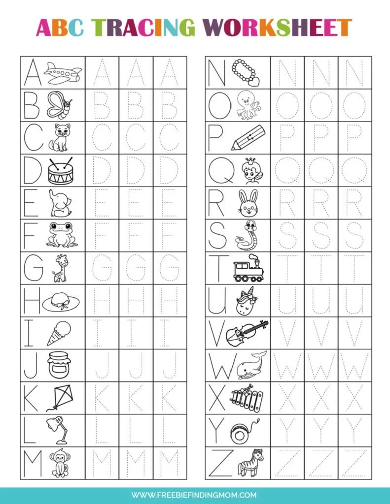 Preschool Printable Abc Worksheets