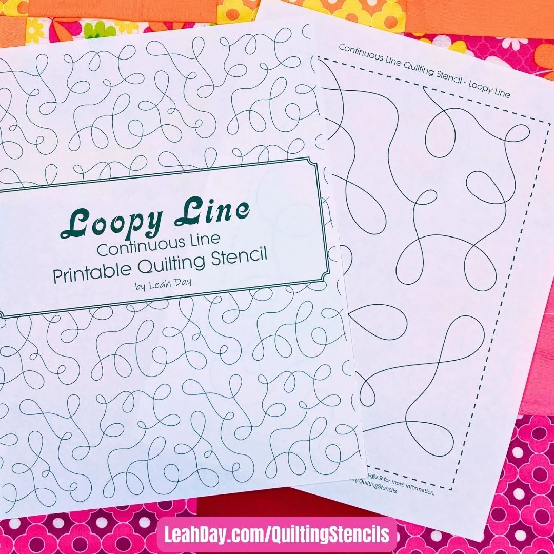 Printable Quilting Stencils Paper Quilt Stencil LeahDay