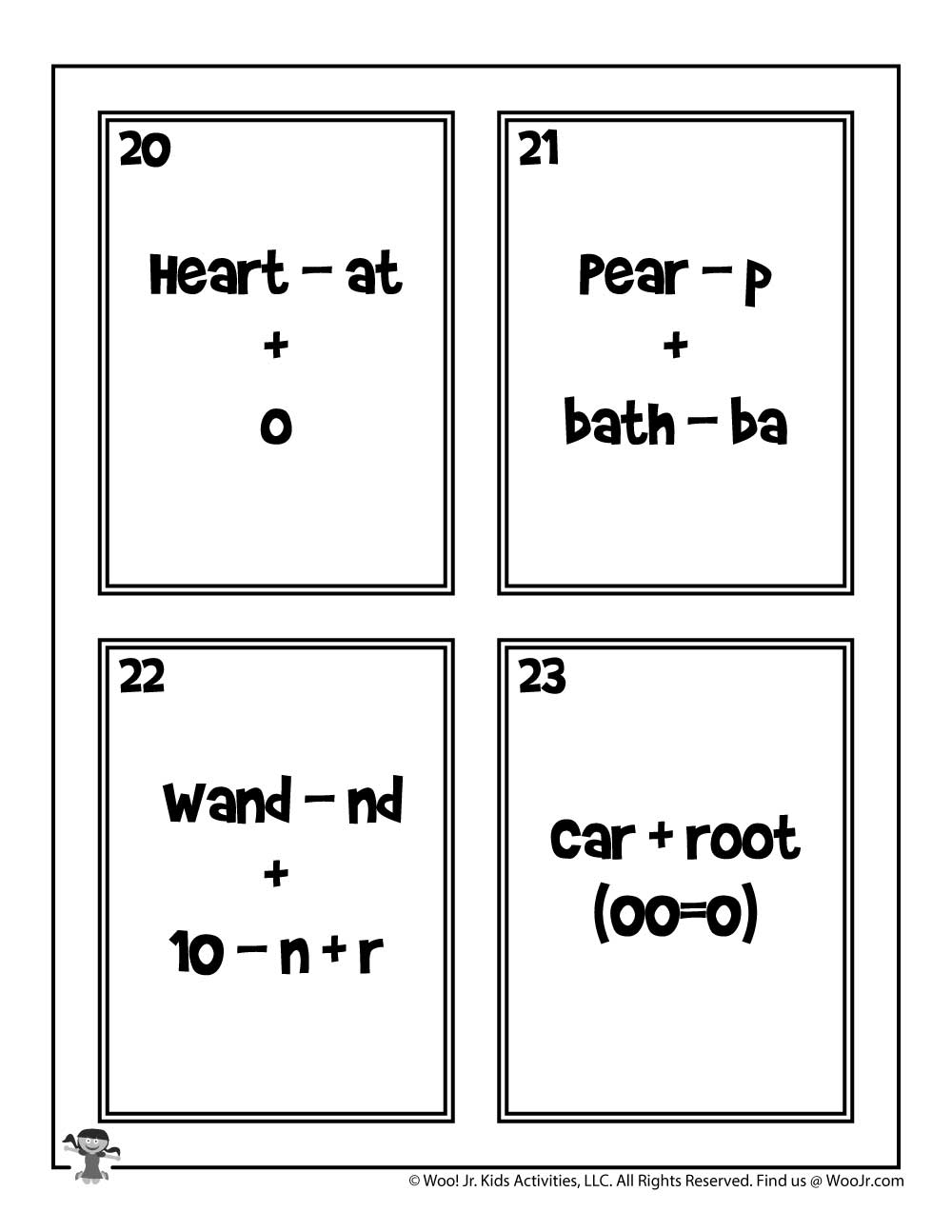 Printable Rebus Puzzles For Kids