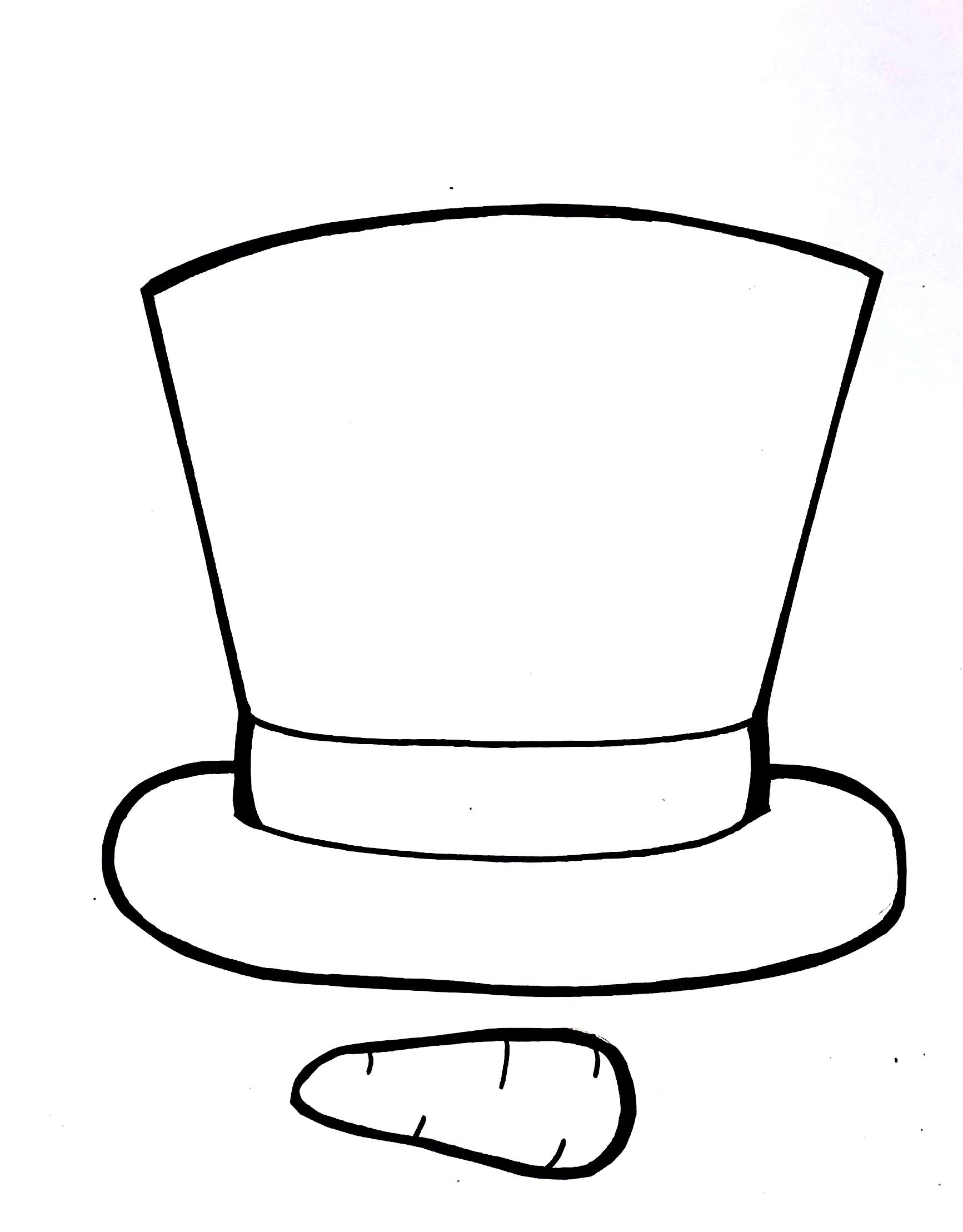 Free Printable Snowman Hat Template