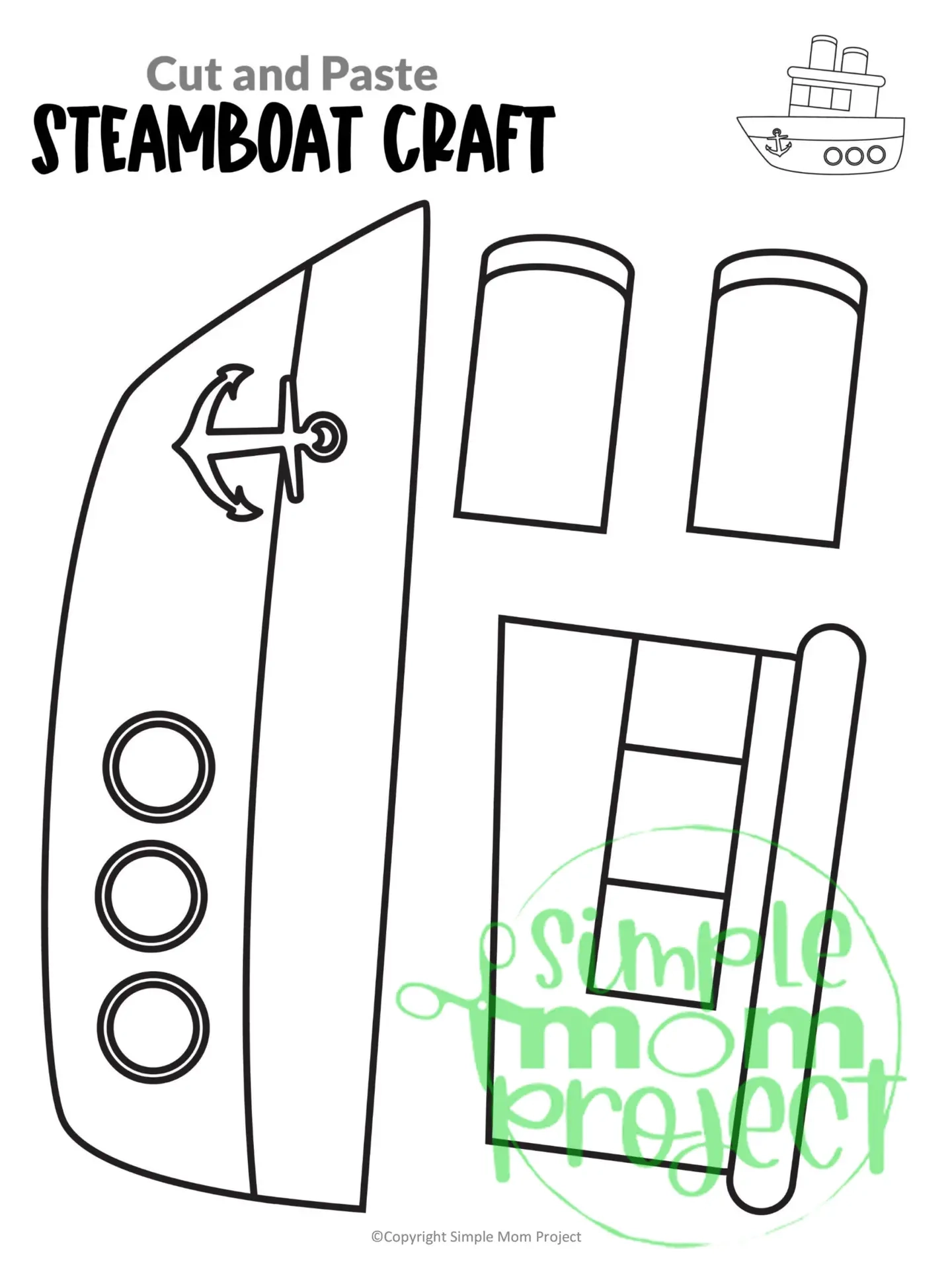 Boat Template Printable