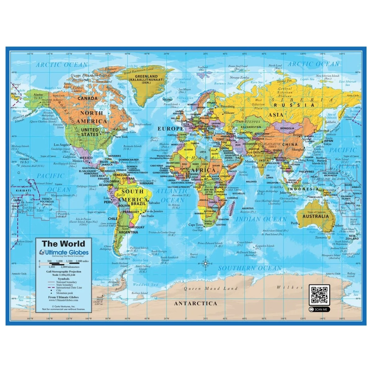 Map Of World Printable