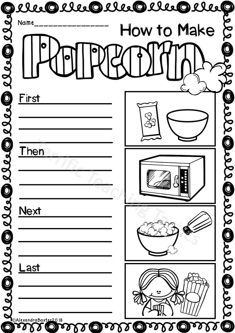 Procedure Writing Worksheets Terrific Teaching Tactics