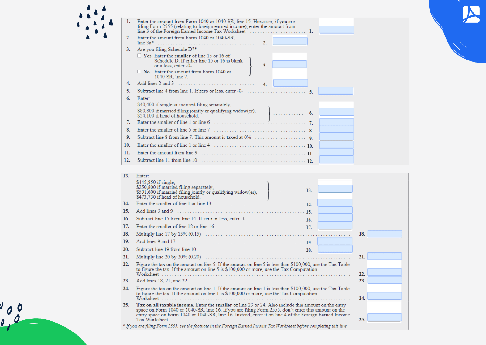 Irs Form Qualified Dividends Worksheet 2023