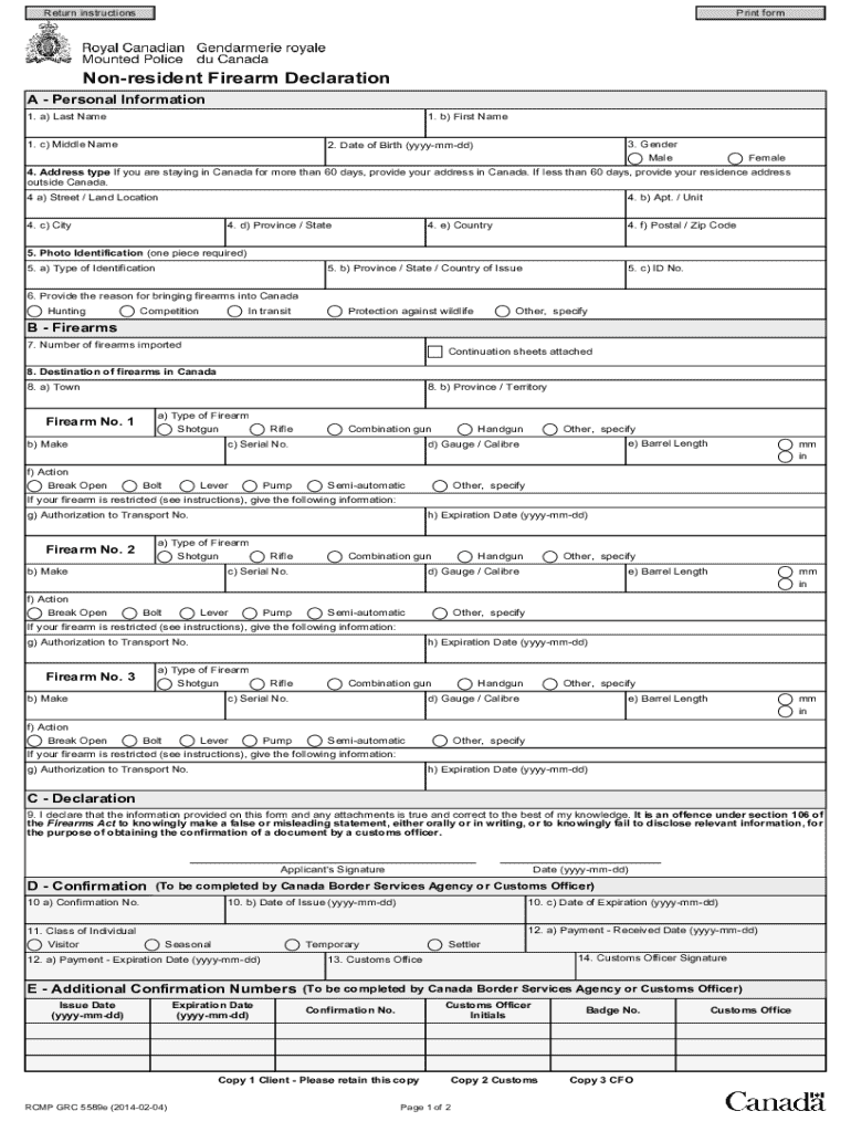 Rcmp Forms Fill Out amp Sign Online DocHub