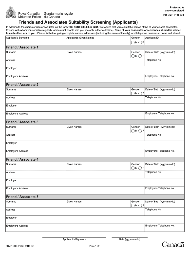 Rcmp Forms Fill Out amp Sign Online DocHub