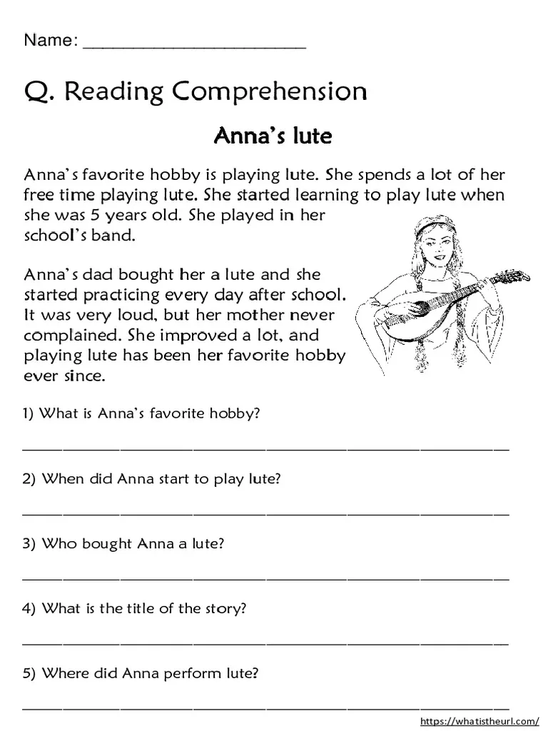 Printable Reading Worksheets For 3rd Grade