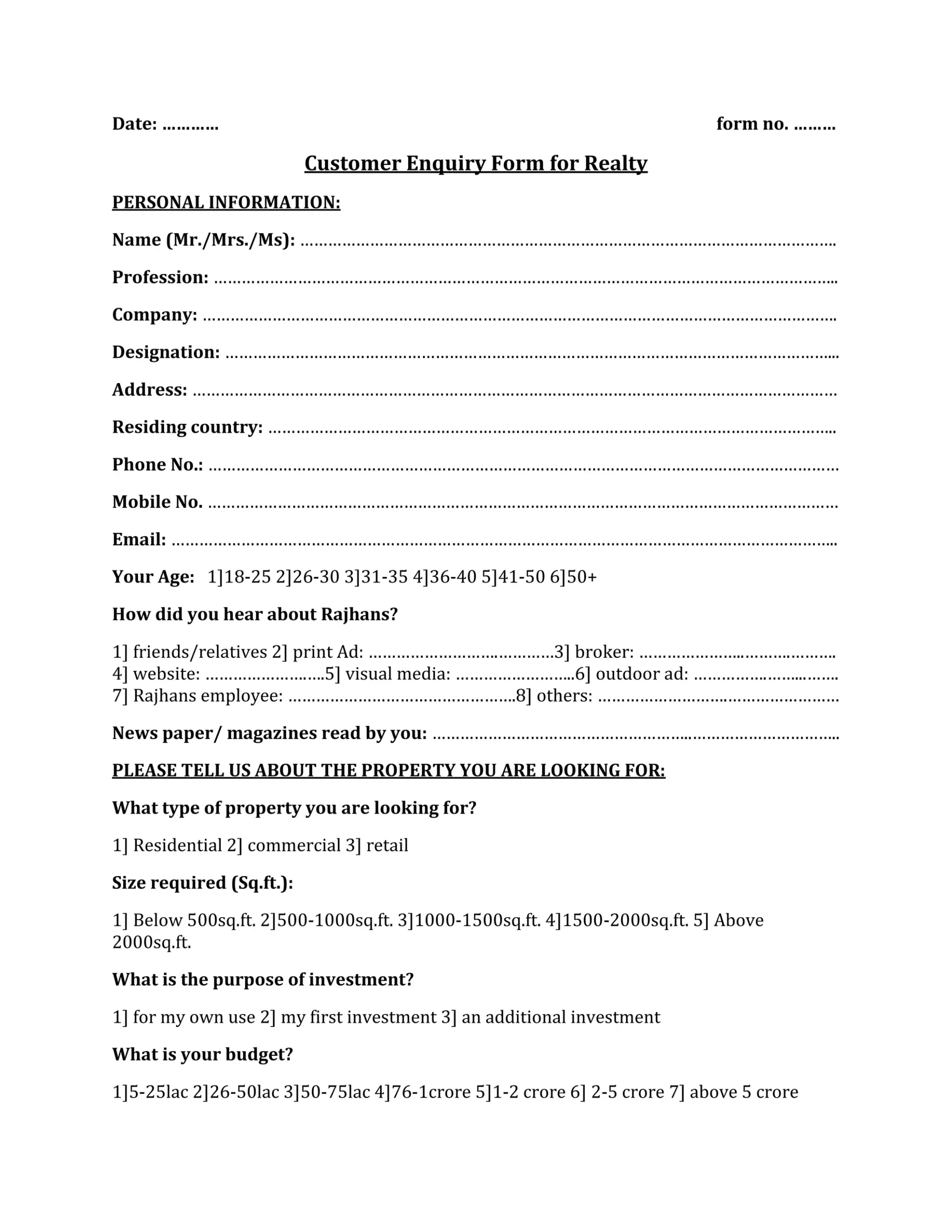 Mrs Form 1