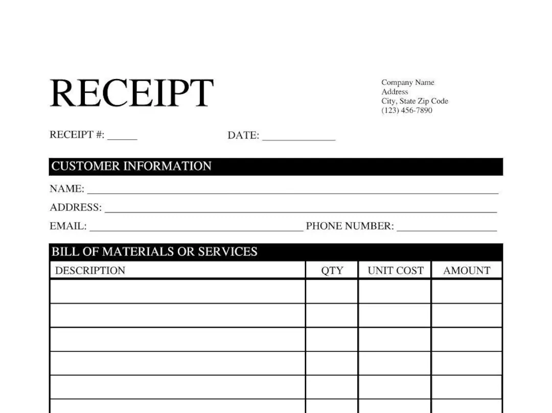 Receipt Template EDITABLE amp PRINTABLE Pdf doc On Microsoft Edge 