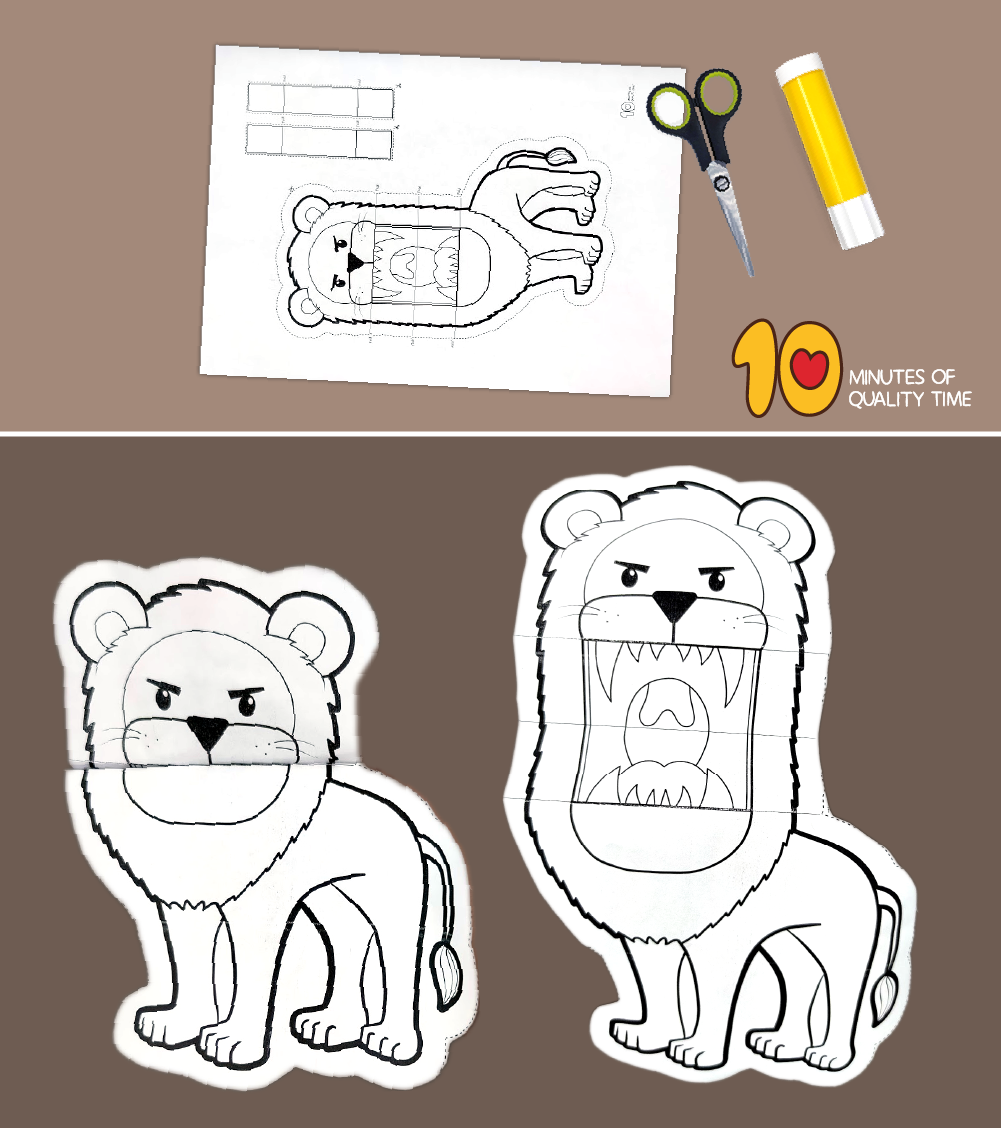 Free Printable Lion Craft Template