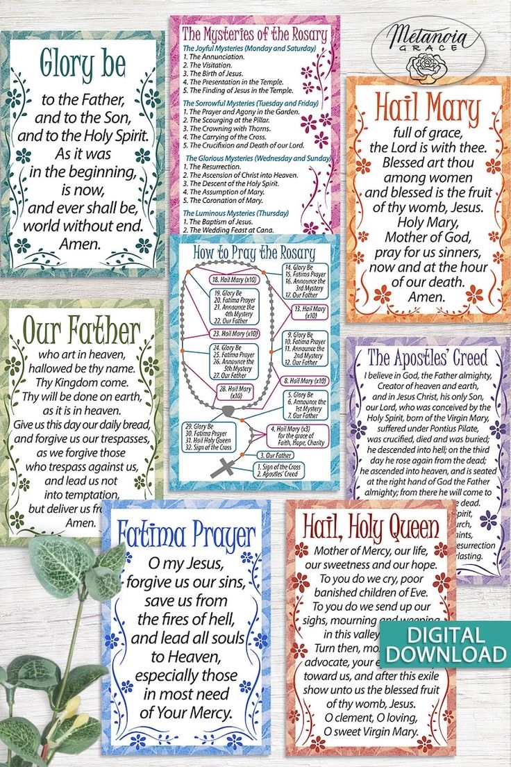 Printable Rosary Guide Pdf