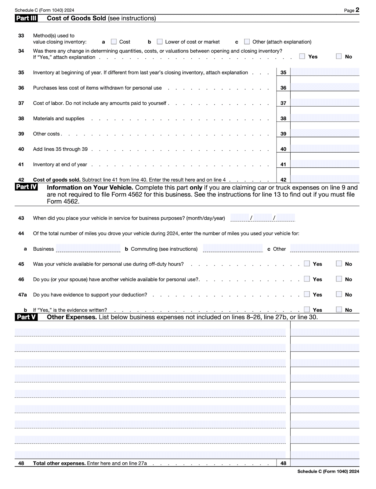Schedule C Instructions For 2025 What Accountants Need To Know