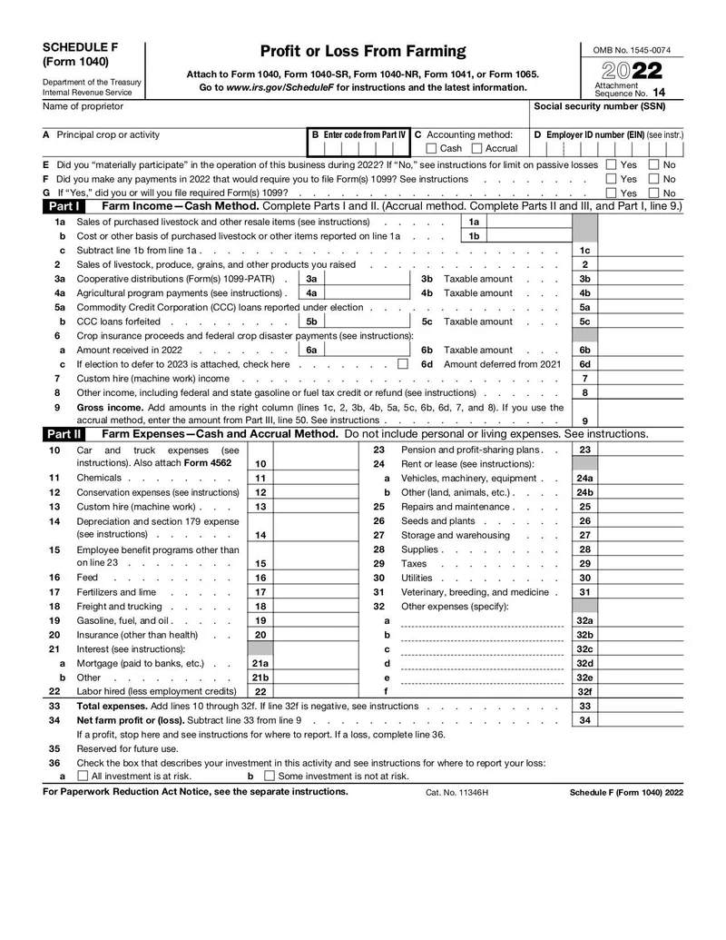 Schedule F Form 1040 Fill And Sign Online With Lumin