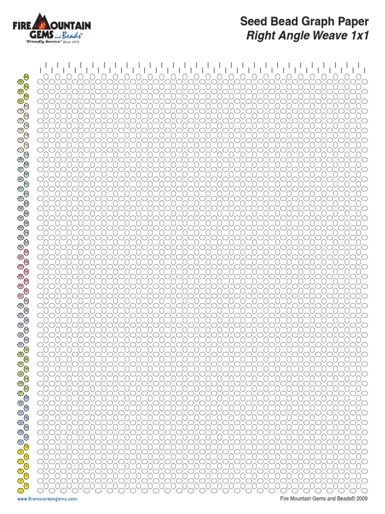 Printable Graph Paper For Beading