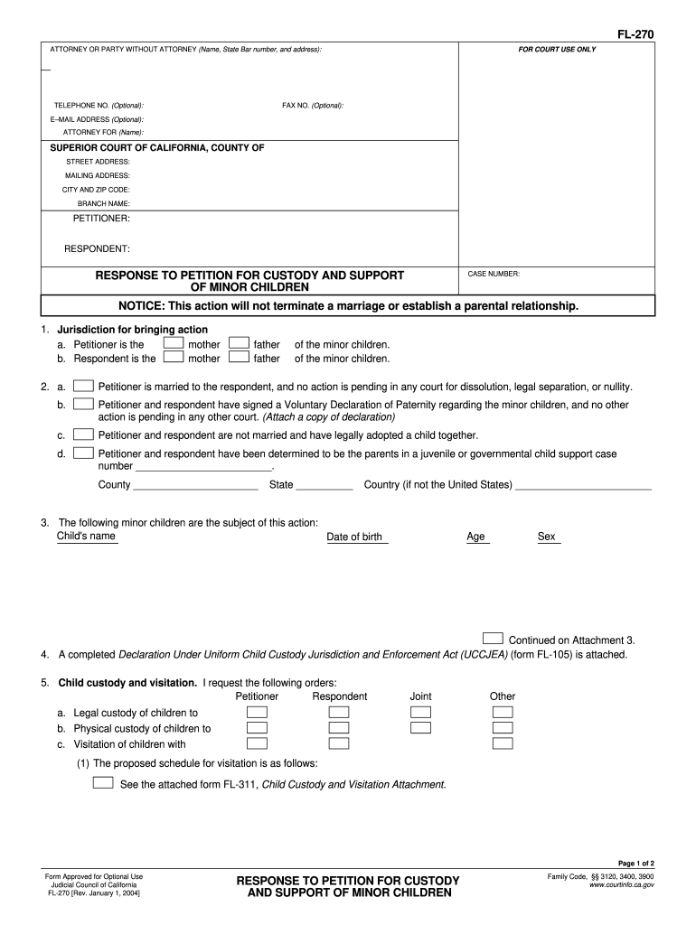 Forms For Child Custody