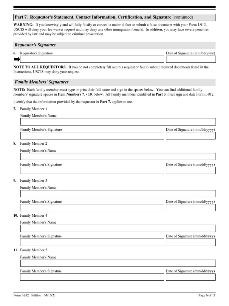 Signature Page Form I 912 03 10 2021 EDITION PDF