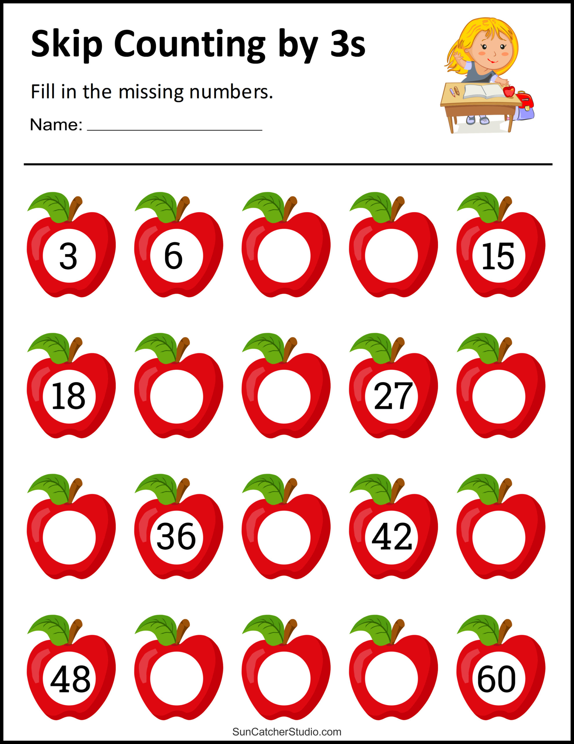 Skip Counting Worksheets And Charts Free Printables Lettering 