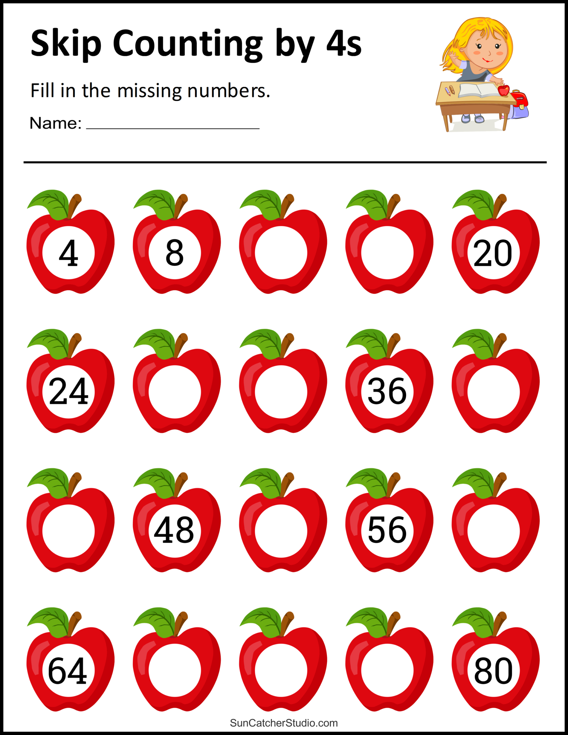 Skip Counting Worksheets And Charts Free Printables Lettering 