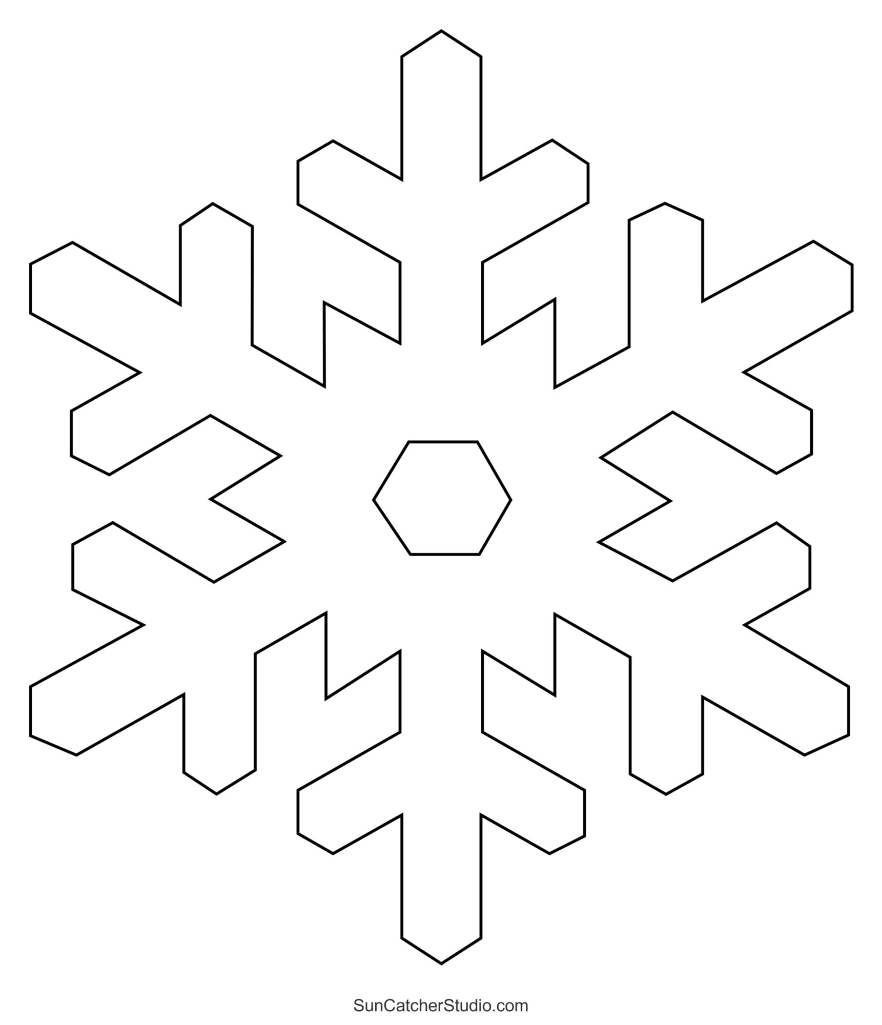 Free Snowflake Template Printable