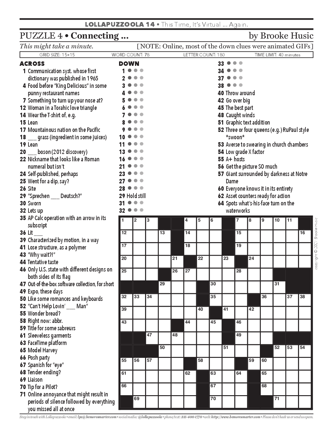 Printable Crossword Puzzles Ny Timees