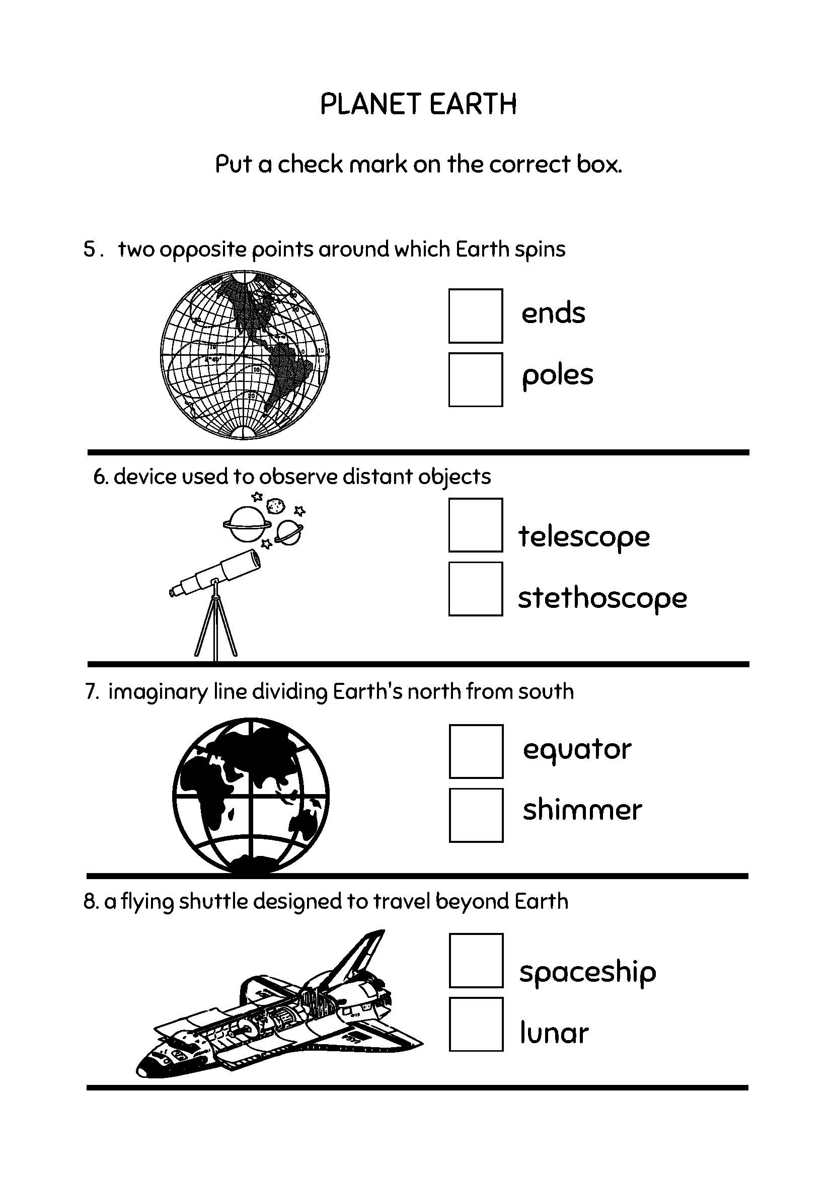 Science Worksheets For 3rd Graders Printable