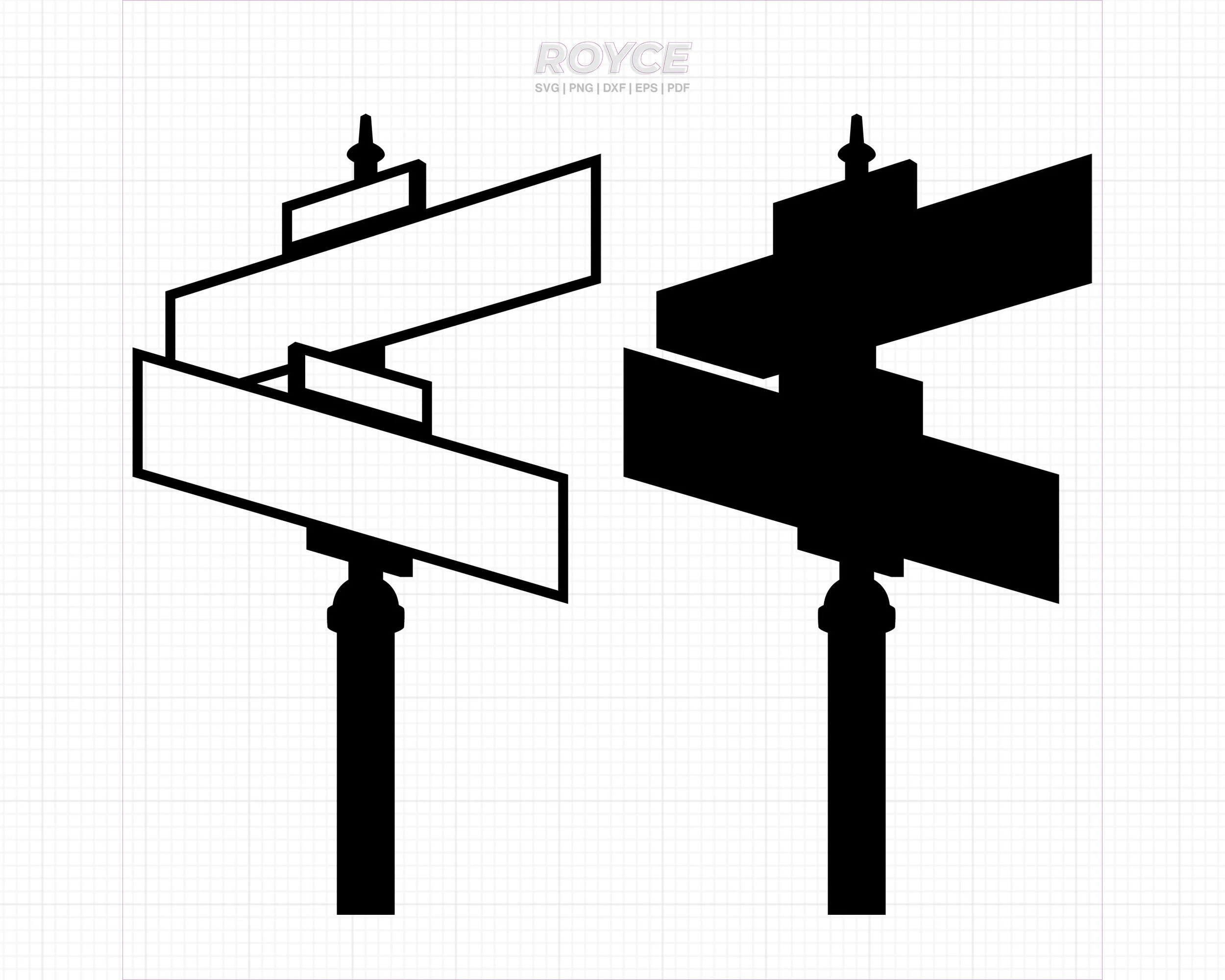 Printable Blank Street Sign Template