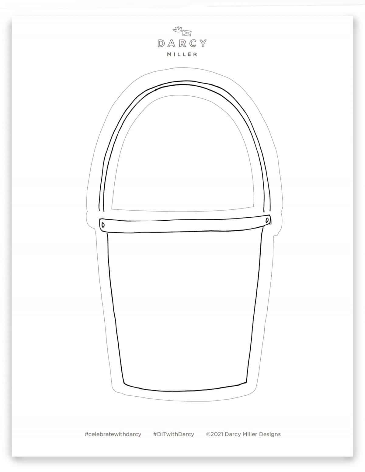 Printable Bucket Template