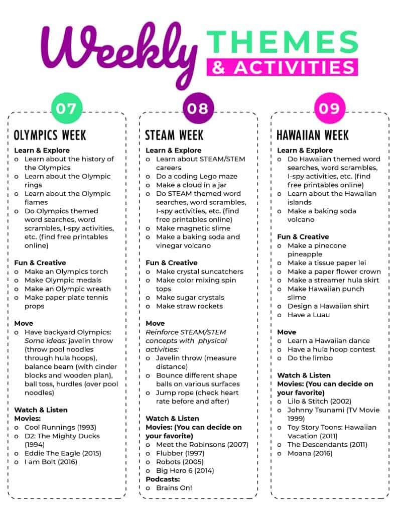 Summer Camp Free Printable Worksheets