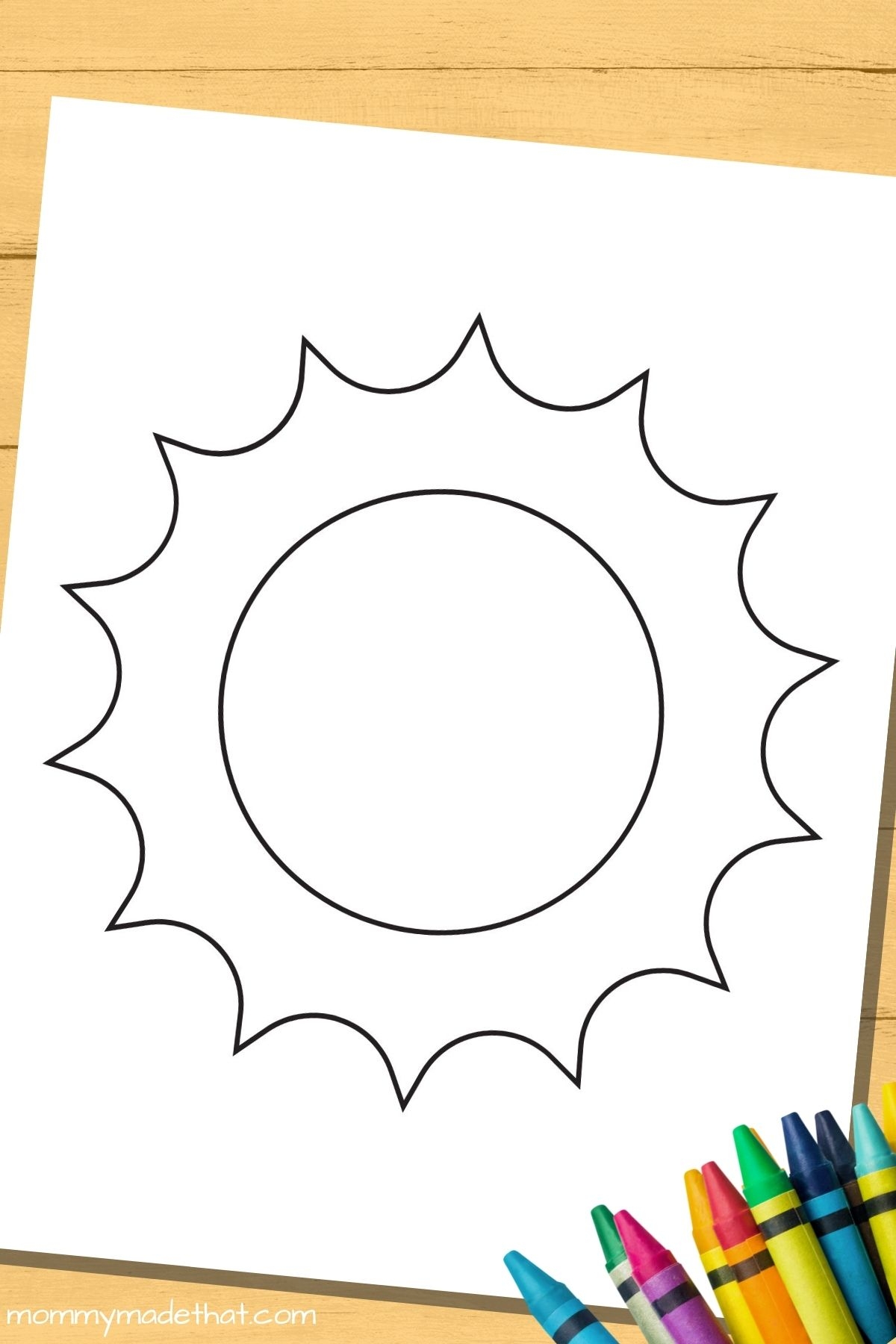 Printable Sun Template