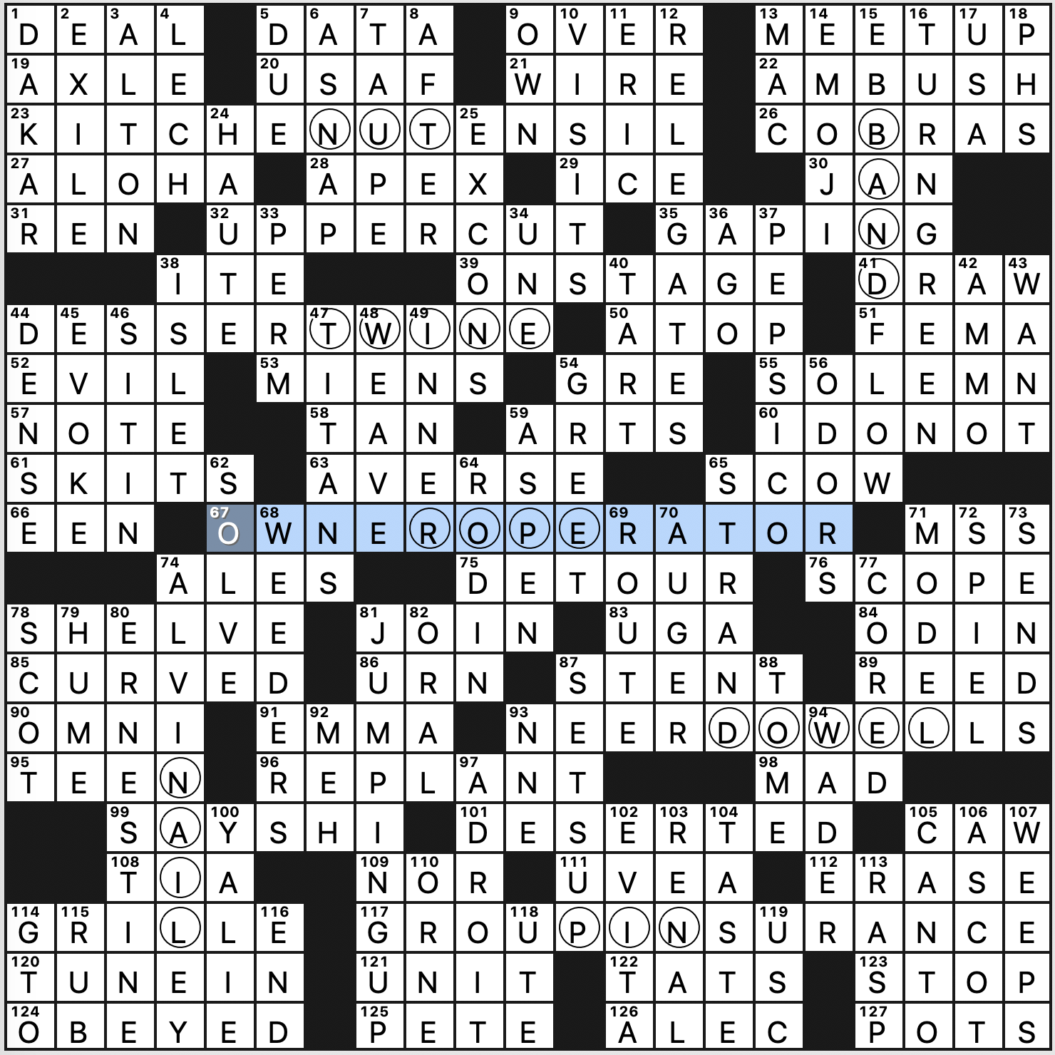 Printable Crossword Puzzles May 2020