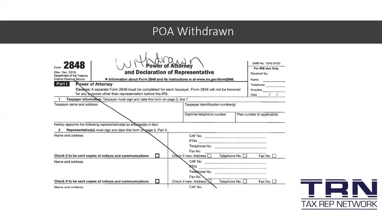 TAXREPLLC Podcast Get Lost How To Revoke Your POA